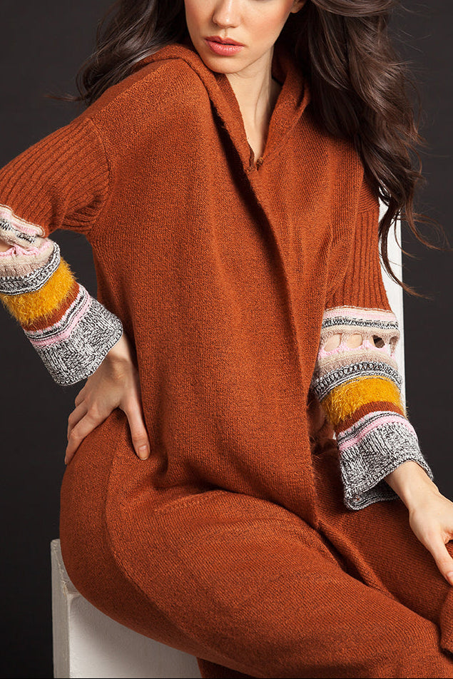 Long Cardigan with Hood