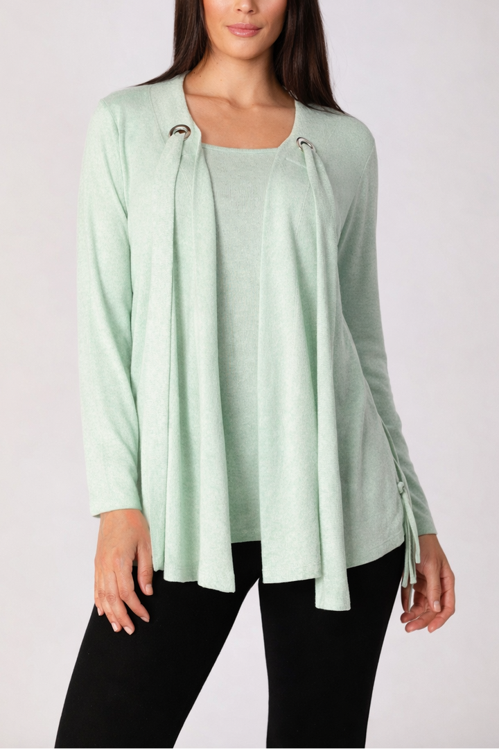 Nikki Kashmira Grommet Open Cardigan