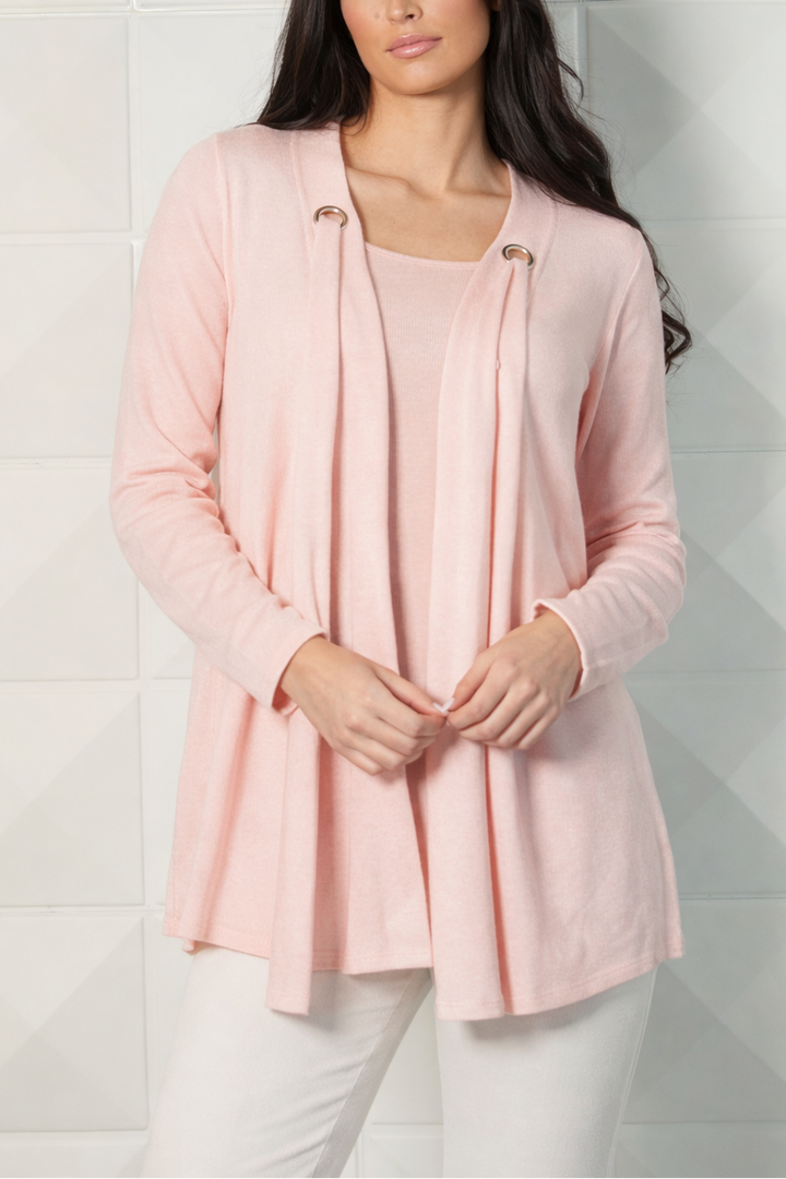 Nikki Kashmira Grommet Open Cardigan